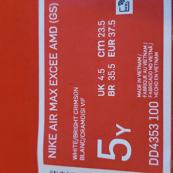 NIB Nike Air Max Excee Amd (GS) 5Y (Also fits Women's 6.5 or Men's 5) - Picture 6 of 7